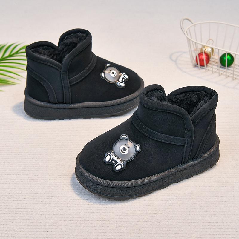 2025 Winter New Cotton Snow Boots: Thick, Warm, Anti-Slip for Kids