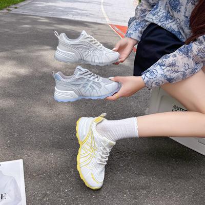 European Version Breathable Mesh Lightweight Dad Shoes Women's 2025 Summer New Casual Versatile Heightening Platform Sports Shoes Tide