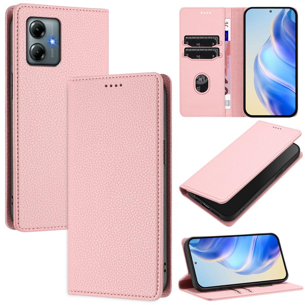 For Motorola Moto G Play (2025) 4G Wallet Case RFID Blocking Litchi Texture Leather Mobile Cover