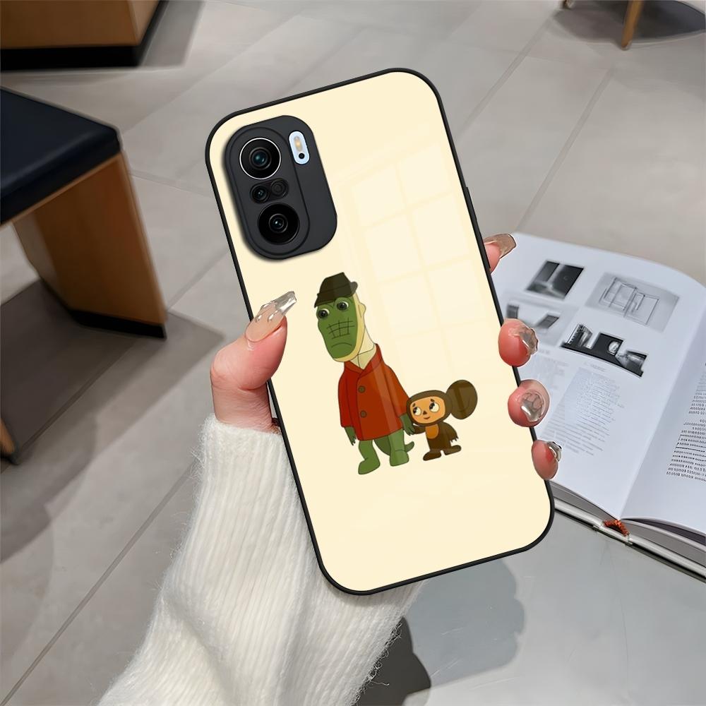 

Чебурашка Чехол для телефона Стекло Для Xiaomi 15 14 12 Lite 13 Pro 11t Lite POCO M5 X6 M6 X5 X3 NFC F5 F6 Pro Чехол Xiaomi 13