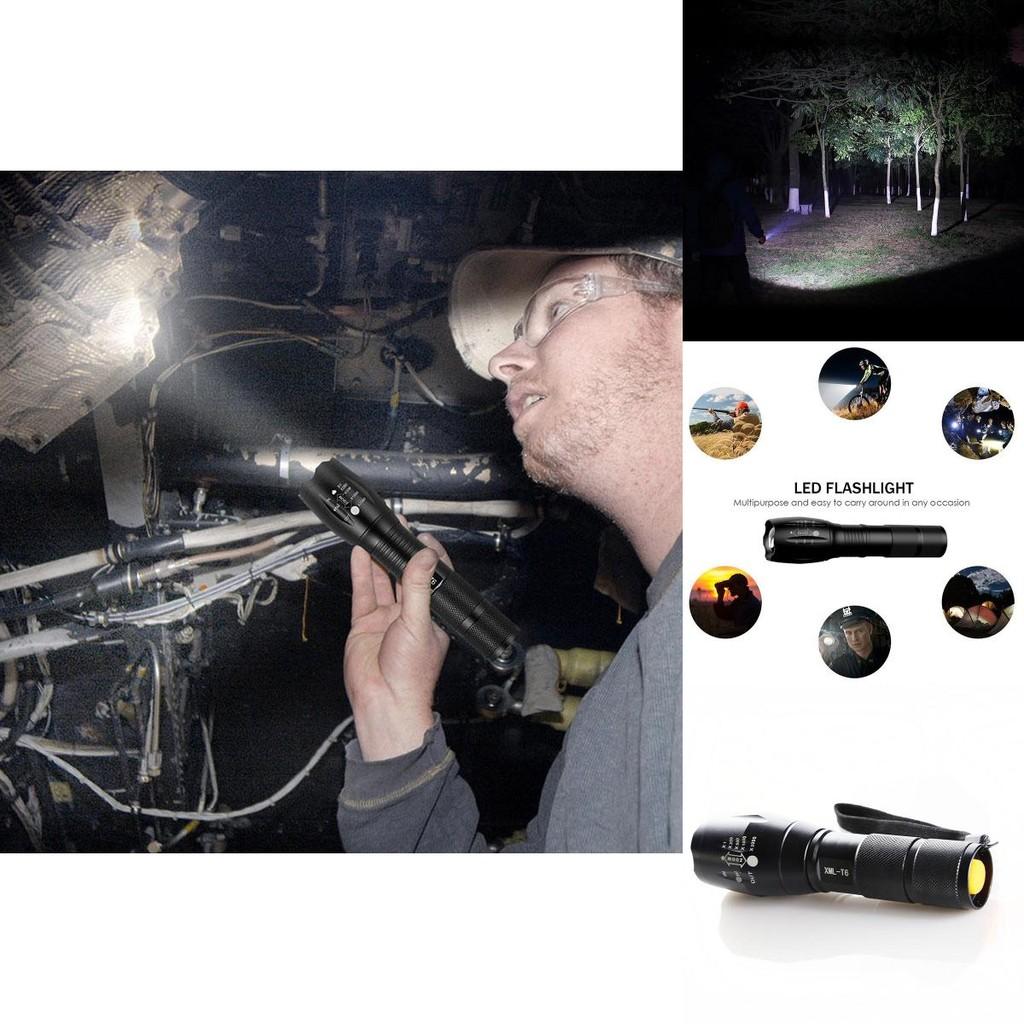 Ultra Bright 1000 Lumens Tactical Military Led Flashlight With Zoom Function