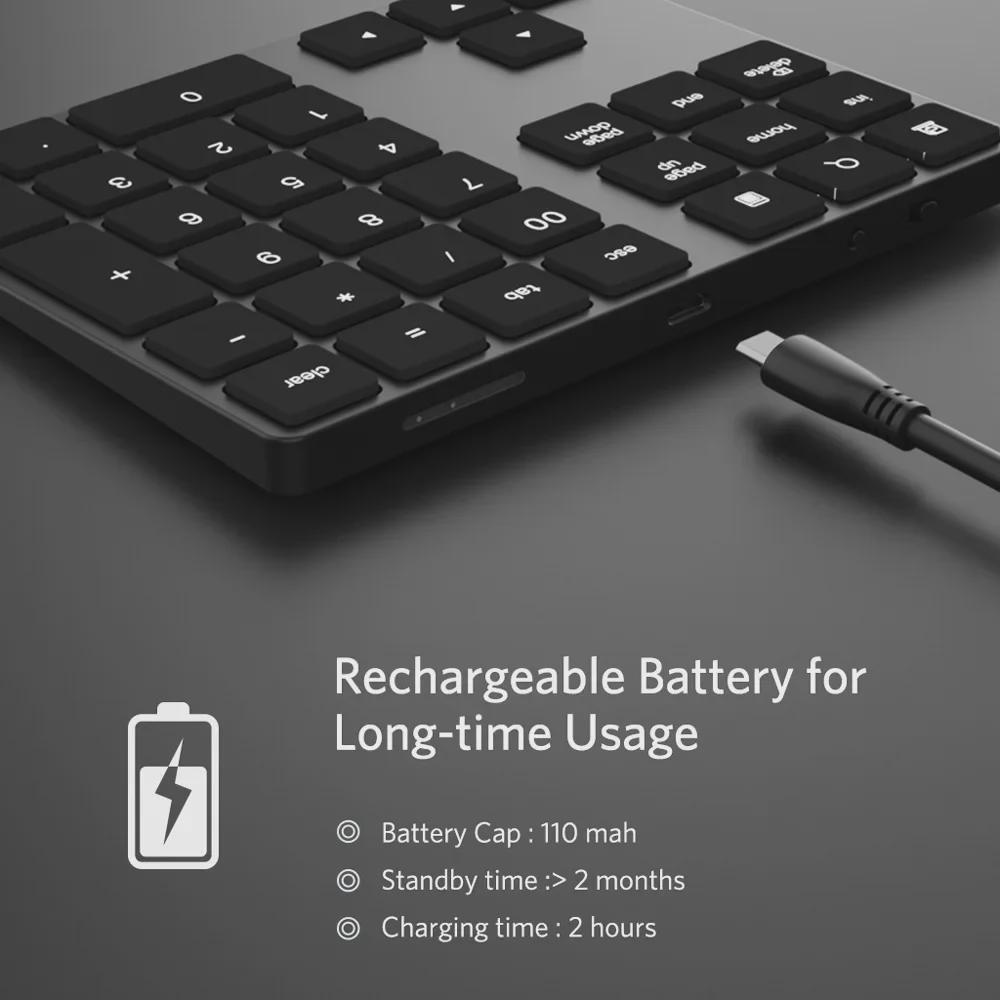 34-Key Bluetooth Digital Keyboard with Fast Charging and Lightweight Wireless Mouse Combo