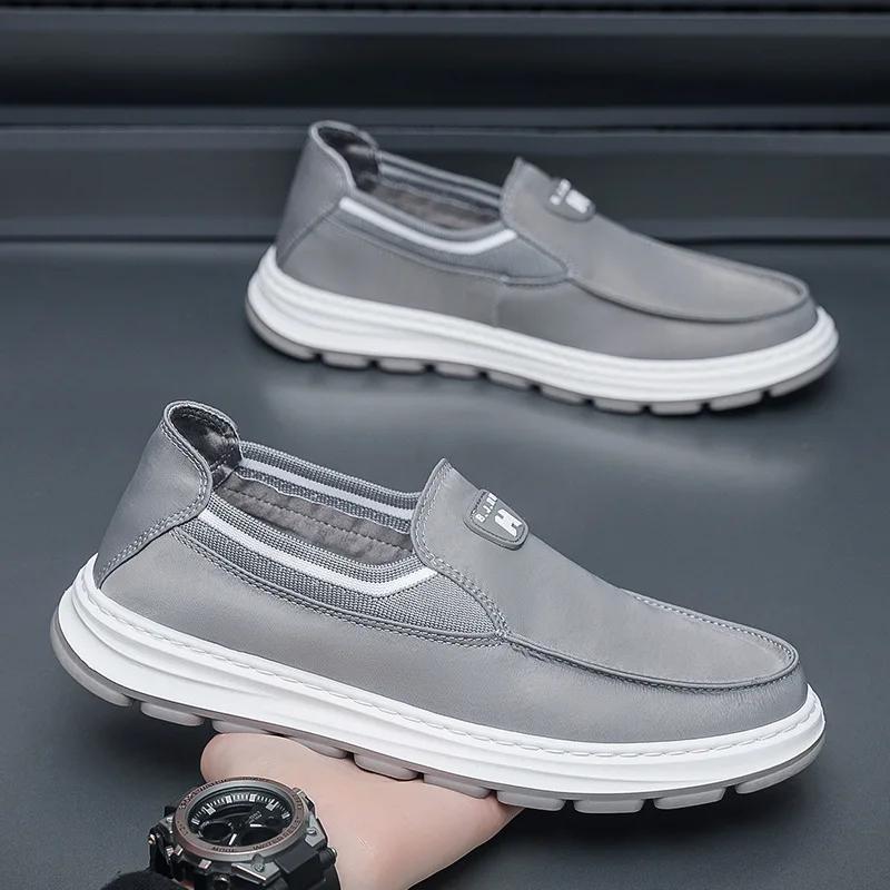 Light Men's Canvas Shoes Breathable Orthopedic Travel Casual Flat Slip on For Outdoor Activity Hiking Walking Zapatillas Hombre