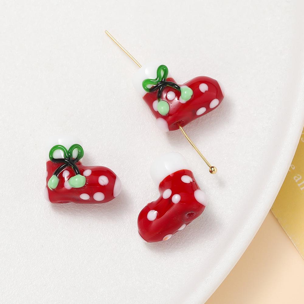 Hand-Painted Beaded Christmas Tree Gloves & Hats - DIY Jewelry Accessories