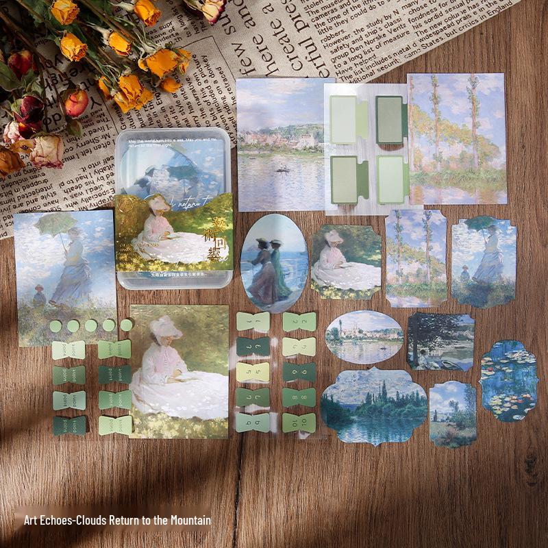 Ретро Стикеры - Пишущая Бумага для Заметок для Дневников и Коллажей