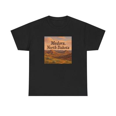Unisex T-Shirt für Erwachsene Medora North Dakota Badlands Aussicht
