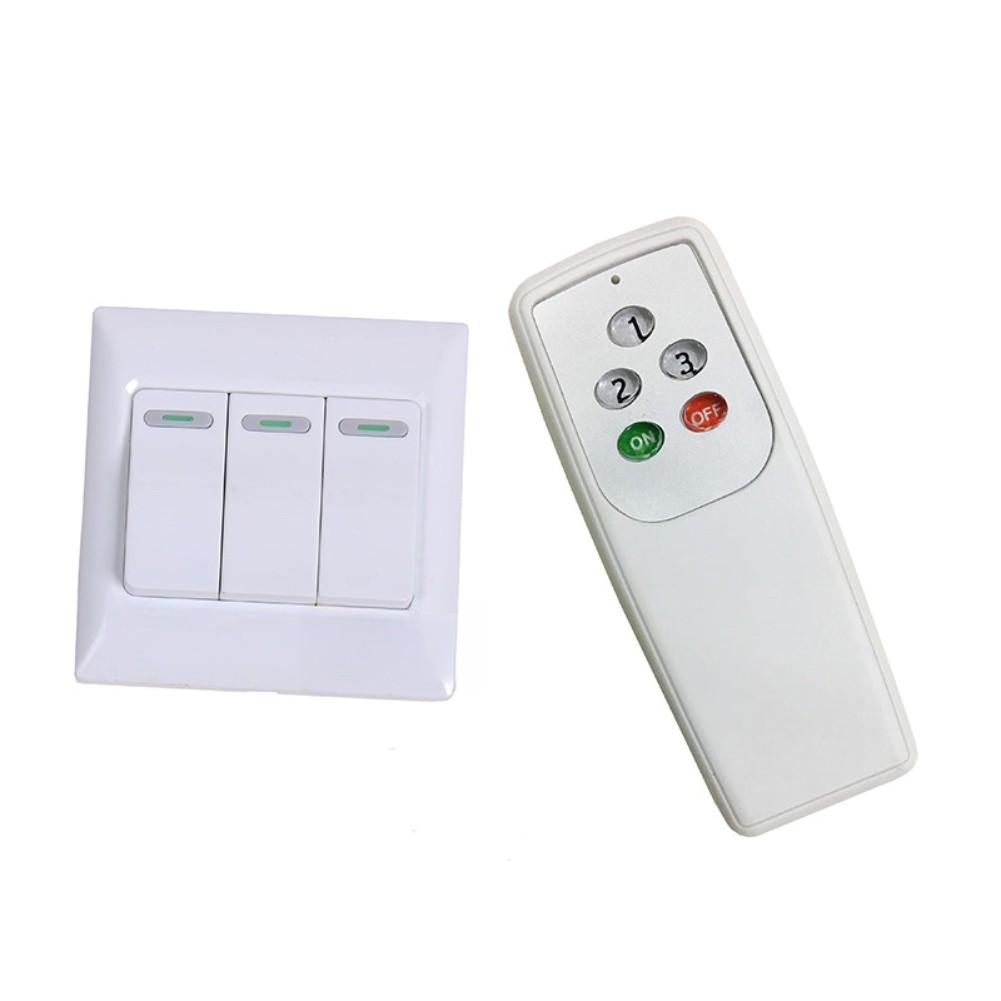 86mm Wireless Remote Control Switch for For home Lighting AC220V 1-3 Channel Wall Mount Controller with 80m Range