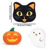 Super Soft Halloween Black Cat Plush Pillow Cartoon Novelty Pumpkin Cushion  Housewarming Gift