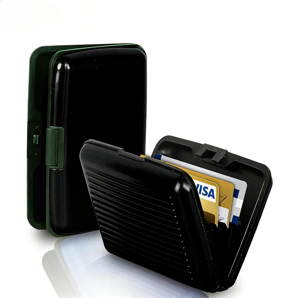 Aluminum Metal Bankcard Blocking Hard Case Wallet Credit Card Anti-RFID Scanning  for Men and Women Protect Holder