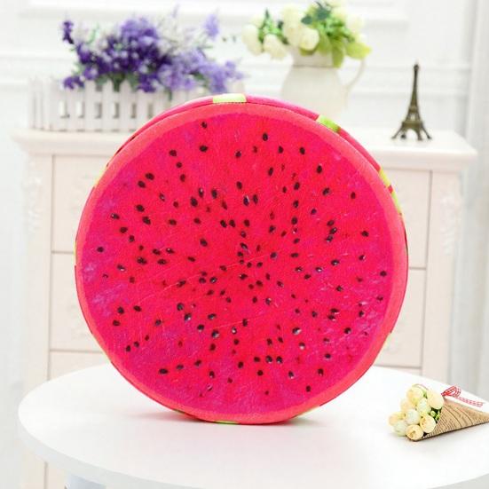 Подушка-кидок зі скибочками фруктів Кругла кавун ківі апельсин Подушка 3D-друк Весела фруктова декоративна подушка Накладка на сидіння для дивана стільця підлоги