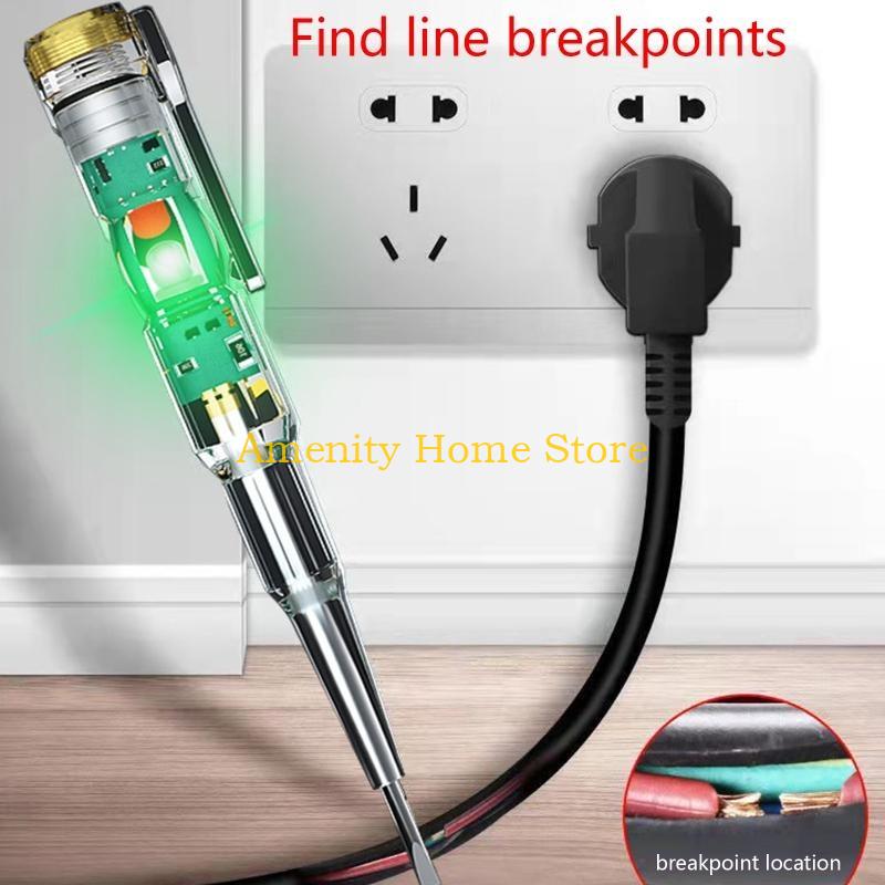 F26C Transparent Voltage Test Pen Tester Pencil Non-Contact Electrical Voltage Detector Pen Portable Testing Tool Plastic
