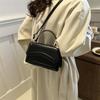 New Women Fashion Sling Shoulder Bags Trend PU Leather Texture Messenger Handbags Solid Leisure Stylish Crossbody Bags for Girls