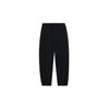 Solid Color Elastic Waist Tapered Knit Sports Pants Men Bottoms Black AKLT065-4