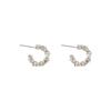 Silver Plated Stud Earrings 2025 - High-End Niche Design, Luxury Look
