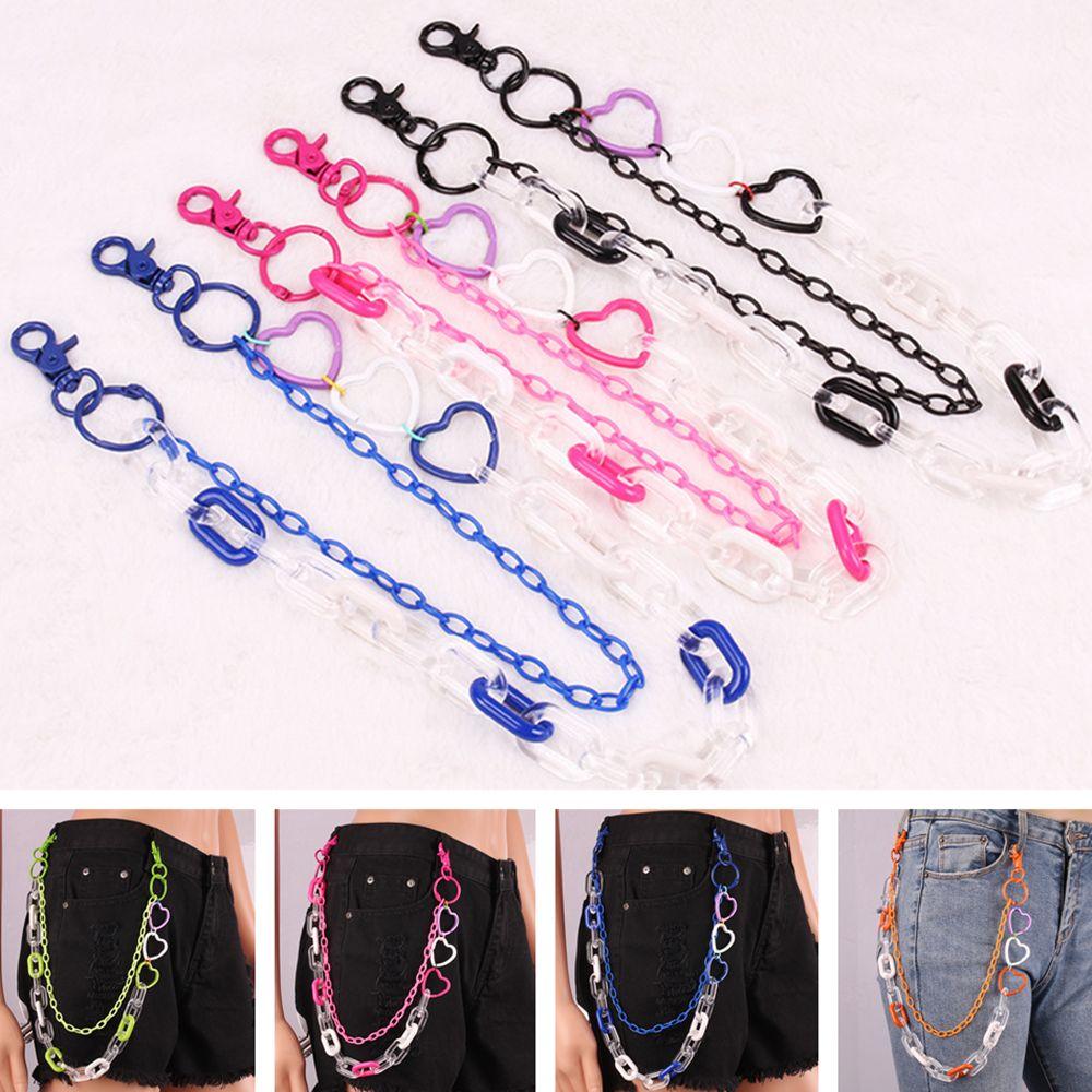 

Jewelry Heart Multicolor Hip-hop Punk Waist Chain Keychain Pants Chain Multi Layer