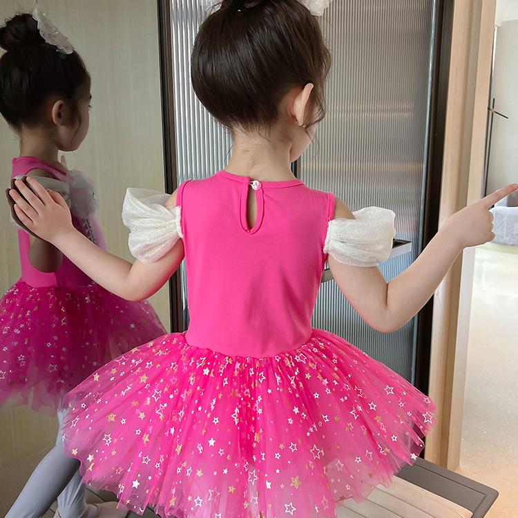 Kinderkostüme Flauschige Gazeröcke Mädchen Prinzessinnenkleider Baby Mädchen Ballettanz Jumpsuits