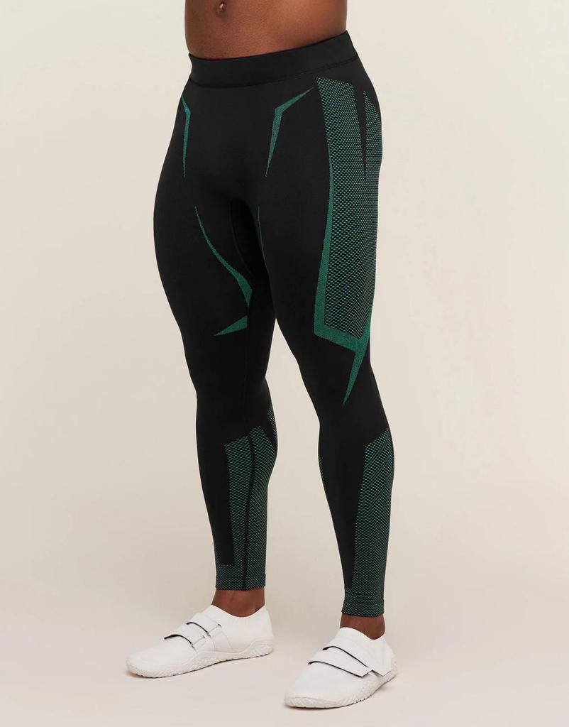GYMSHARK Herrars Snabbtorkande Kompressionsleggings med Klassiskt Hajtryck för Fitness, Sport och Yoga