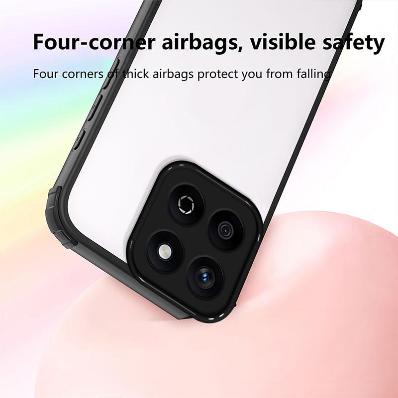 Shockproof Case For Honor X7C Hard Back Cover For Honor 200 Smart TPU + PC Bumper Protective Capa Clear Cases Honorx7c Coque