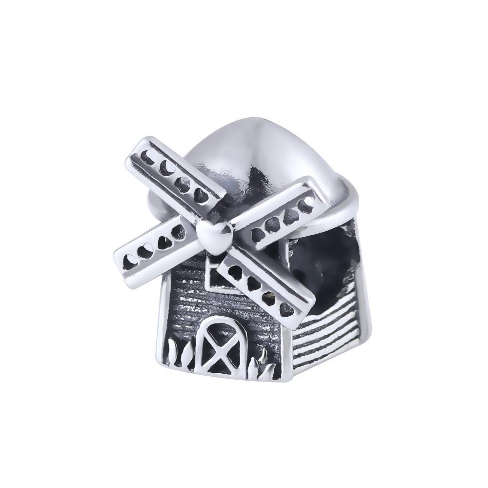 New Copper Charm Fit Original Bracelet Accessories Women Jewelry Warm Home Series Castle Baby Carriage Windmill