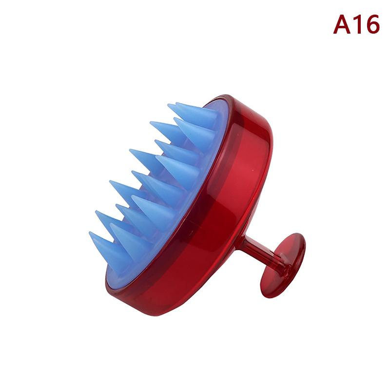 Plastic Silicone Massage Comb Clean The Scalp Thoroughly Scalp Massage Easy Foaming Head Massage Brush Shampoo Brush Bath Comb
