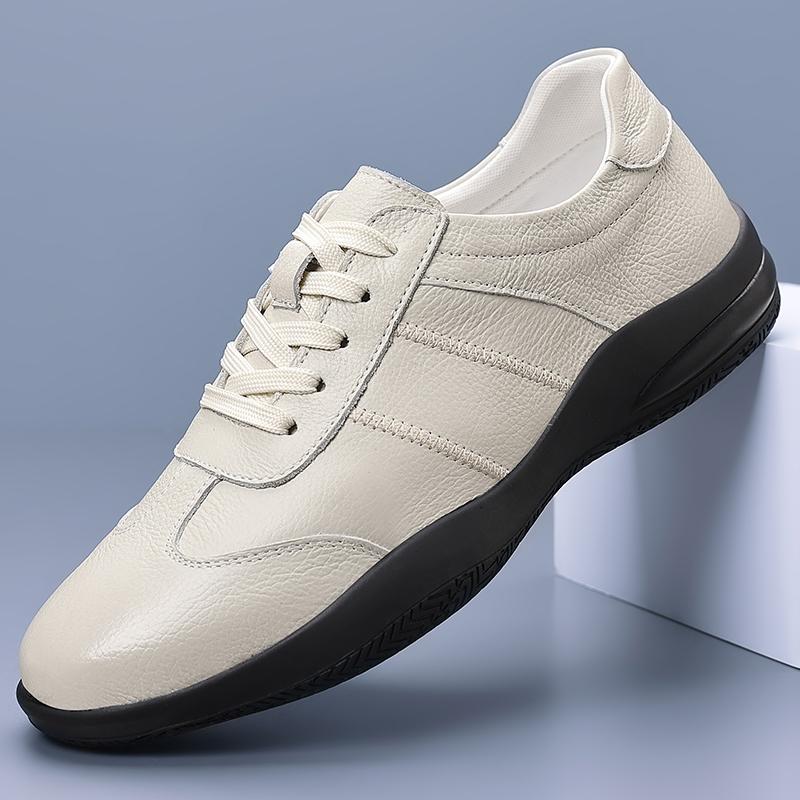Fashion Summer Punching High-quality Men's Ventilation Non-slip Genuine Leather Sports Shoes Men Comfortable Soft Flat Bottomed Oxford