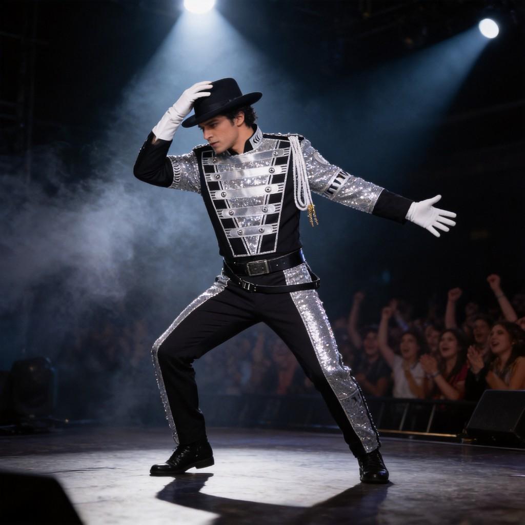 Michael Jackson Sequin Stage Costume For Halloween Cosplay Performances