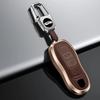 RONSI Leather Car Key Cover Case Shell For Porsche Cayenne S 911 996 Macan Panamera Boxster 986 987 981 Car Key Bag Key Chain