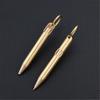 Brass Pocket Pen Keychain Pendant Travel Pen 1.0mm Retractable Ballpoint Pen Gift Pen Writing Pen