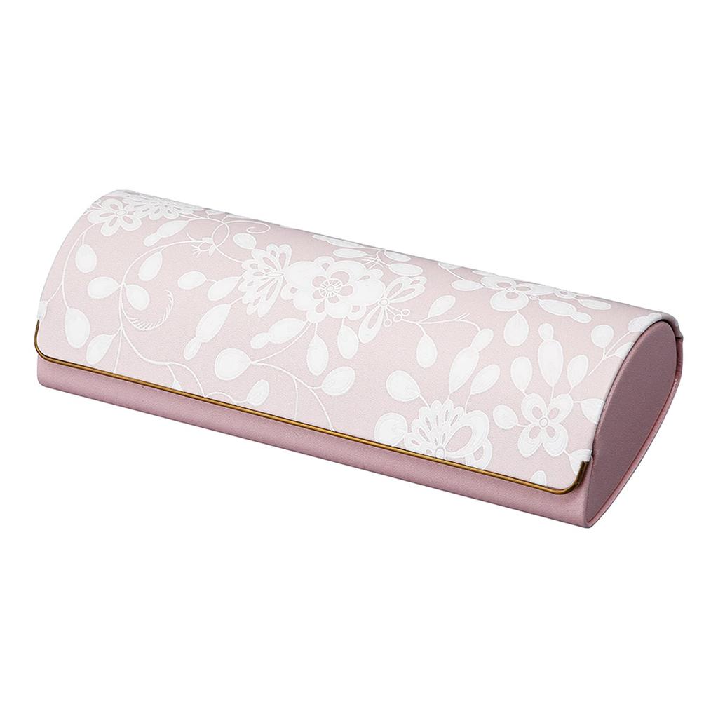 Pearl NARUMI Eyeglass Floral Case, Pink, Hard, Magnetic, Pattern, NA-6