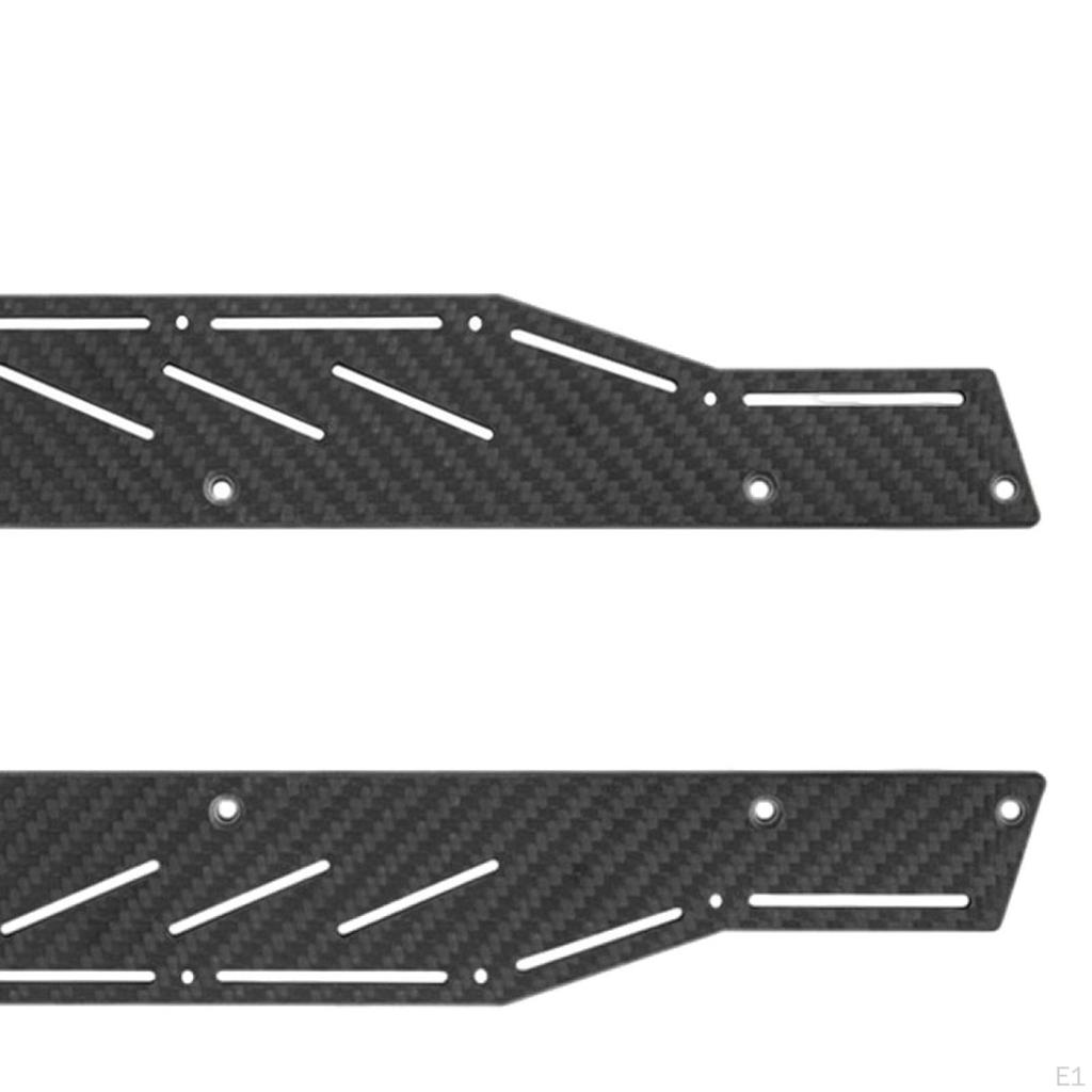 RC Car Skid Plates Left and Right Side Plates, Carbon Fiber Pedal Board for Arrma Limitless 1:7