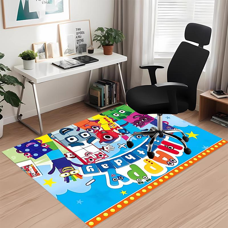 Tappeto Stampato Numberblocks, per Sedia da Ufficio Soggiorno Camera da Letto Cucina Decorazioni Regali.