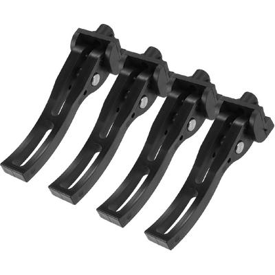 Rear Clamp, Truck Bed Tonneau Cover Clamp, Universal Replacement Parts for Hard Folding or Soft Folding Tonneau Cover, Plastic, Black, 4 Pcs