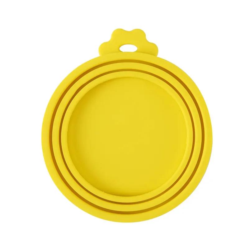 Reusable Silicone Pet Can Lid Airtight Sealing Cover Moisture Proof Fresh Keeping Cap For Dog Cat Wet Food Daily Storage Supply