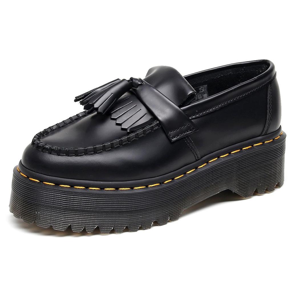 Damen-Loafer im britischen Stil mit Quaste, echtes Leder, vielseitige, lässige Low-Top-Schuhe für modebewusste Studentinnen