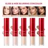 2 In 1 Glide & Hide Blurring Concealer Long-Lasting Full Coverage Foundation Waterproof Liquid Female Makeup for All Skin Types