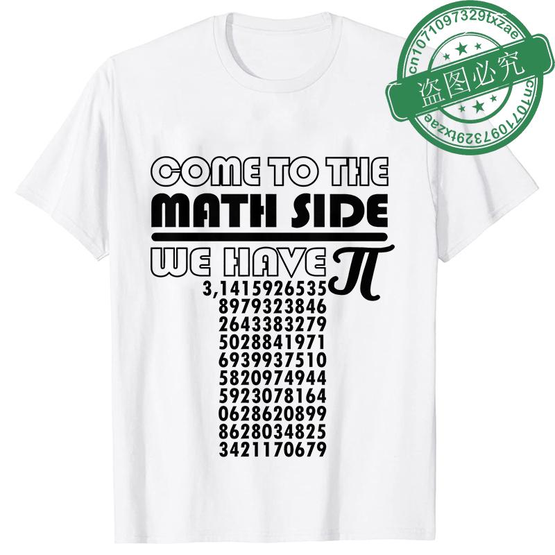 Fashion Pi Day Teacher Gift Men's T-Shirt Summer T-shirts Come To The Math Side We Have Pie Shirt Male Clothes Graphic Y2k Tops