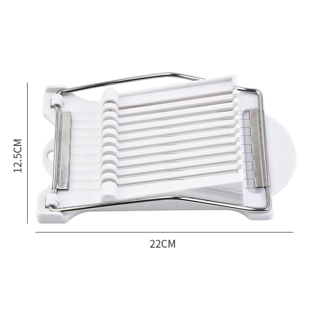 Luncheon Meat Fruit Cheese Egg Salad ABS Stainless Easy To Multifunctional Kitchen Home and Commercial White Slicer, Cutter, Slicer, Cutter, Tool,