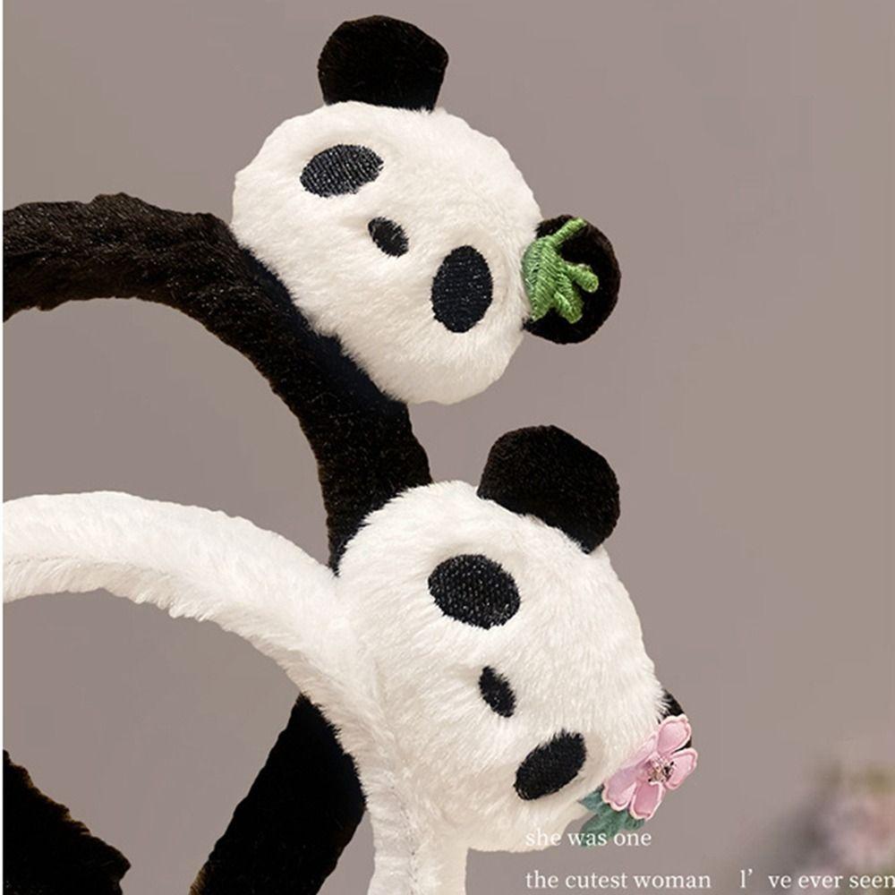 Chinese Style Cartoon Hair Band Cute Plush Doll Hair Hoop Lovely Panda Headband  Photograph