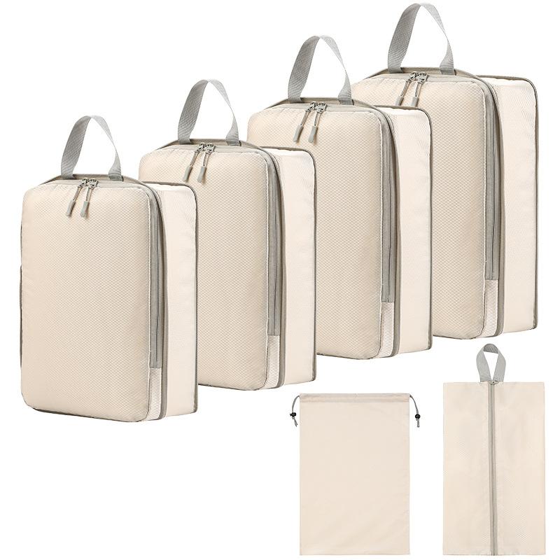 4 Set/5 Set/6 Set Compression Packing Cubes for Travel,Lightweight Compression Suitcase Organizers Bag Set Packing Organizers