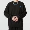 Puma Solid Color Simple Logo Print Pullover Sweatshirt Men Tops Black 538780-01