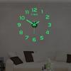 Luminous Wall Clock Modern Design Easy to Install Battery Powered Silent Decorative 3D