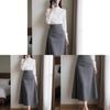 Spring Autumn Womens Casual Suit With Pvc Fabric And Button Detailing For Office Wear