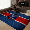 1PC France Football Emblem Floor Mat for Living Room, Game Rooms, Office, Bedroom, Office Floor Mat Playful Design, Christmas Fan Gifts