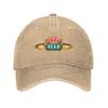 Central Perk Friends Print Baseballkappe Used Look Gewaschen Verstellbare Snapback Kappe Unisex Outdoor Reise Sport Sonnenschutzmütze