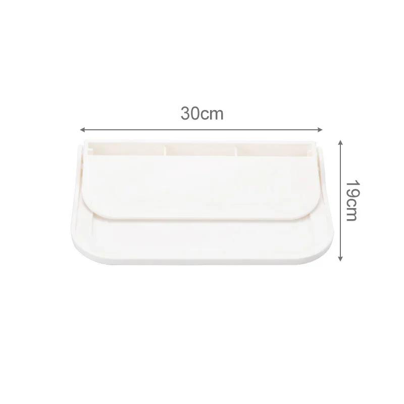 Folding Wall Mounted Shelf Punch-Free Foldable Storage Rack Saving Space Phone Holder Router Rack Foldable Bathroom Organizer