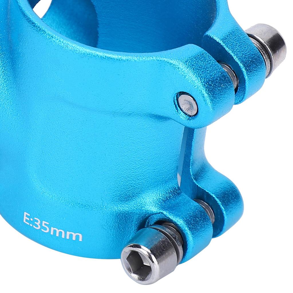 LUNJE 31.8x35mm Bike Handlebar Short Stem Riser Aluminum Alloy   Hollow Stem