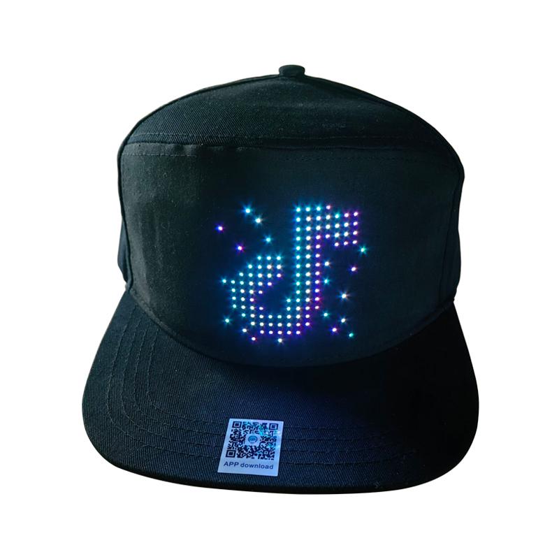 App-Controlled Programmable Luminous Hat for Party Flashing LED Messages