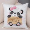 Cartoon Chinese Panda Decorative Pillowcase Car Ornaments Office Living Room Sofa Home Pillowcase