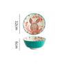 Japanese Ceramic Bowl Cute and Creative Household Tableware Eating Soup Bowl Children's Bowl
