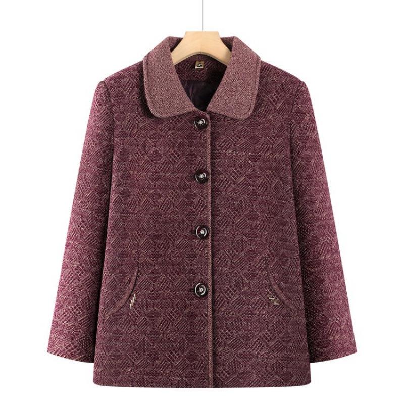 New autumn and winter coat thickened clothes year old 0 old lady padded top